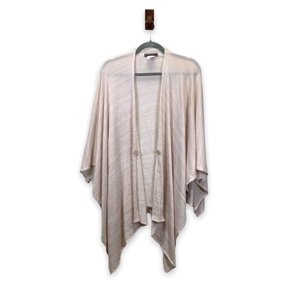 Jigsaw Sweater Women One Size Pink Waterfall Wrap Shawl Fairy Whimsical Boho